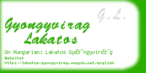 gyongyvirag lakatos business card